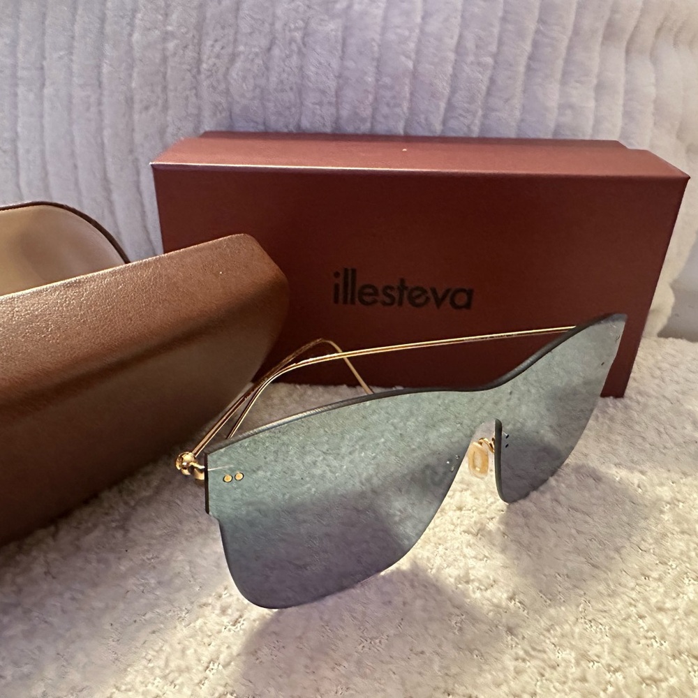 Illesteva frameless mirrored Newbury Ice sunglasses